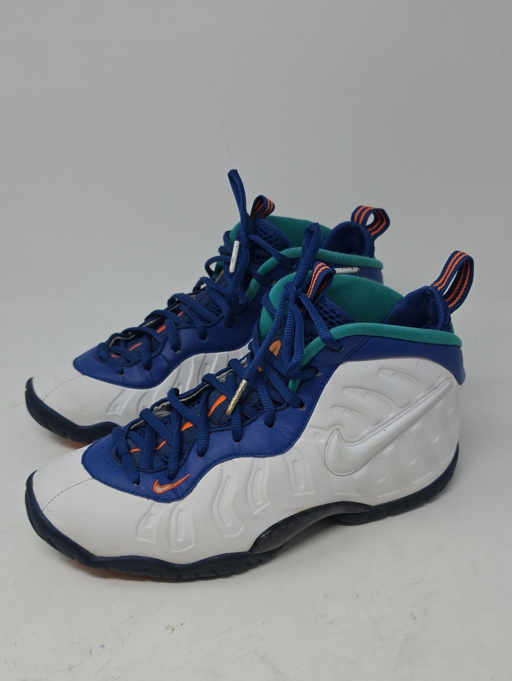 NIKE Little Posite Pro GS "Neptune Green" Sneakers Size 7Y